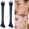 Double Ended Contour Brush Fluffy Hair Facial Contour Brush Professional Cosmetics Make Up Tool Foundation Contour Powder Brush