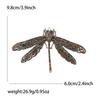 Light Luxury Retro Alloy Rhinestone Dragonfly Brooch Exquisite And Versatile Women'S Suit Cardigan Corsage Jewelry Pin