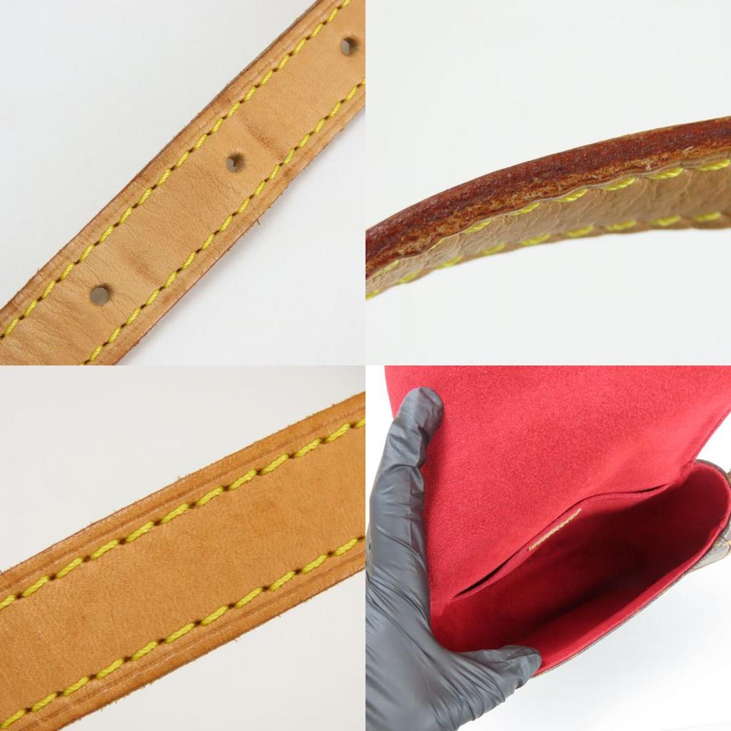 Б/у Сумка через плечо LOUIS VUITTON Tamburan M51179 Монограмма/Кожа Nume Коричневая компактная