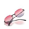 Солнцезащитные очки Cloud Rimless, женские волнистые солнцезащитные очки, мужские очки