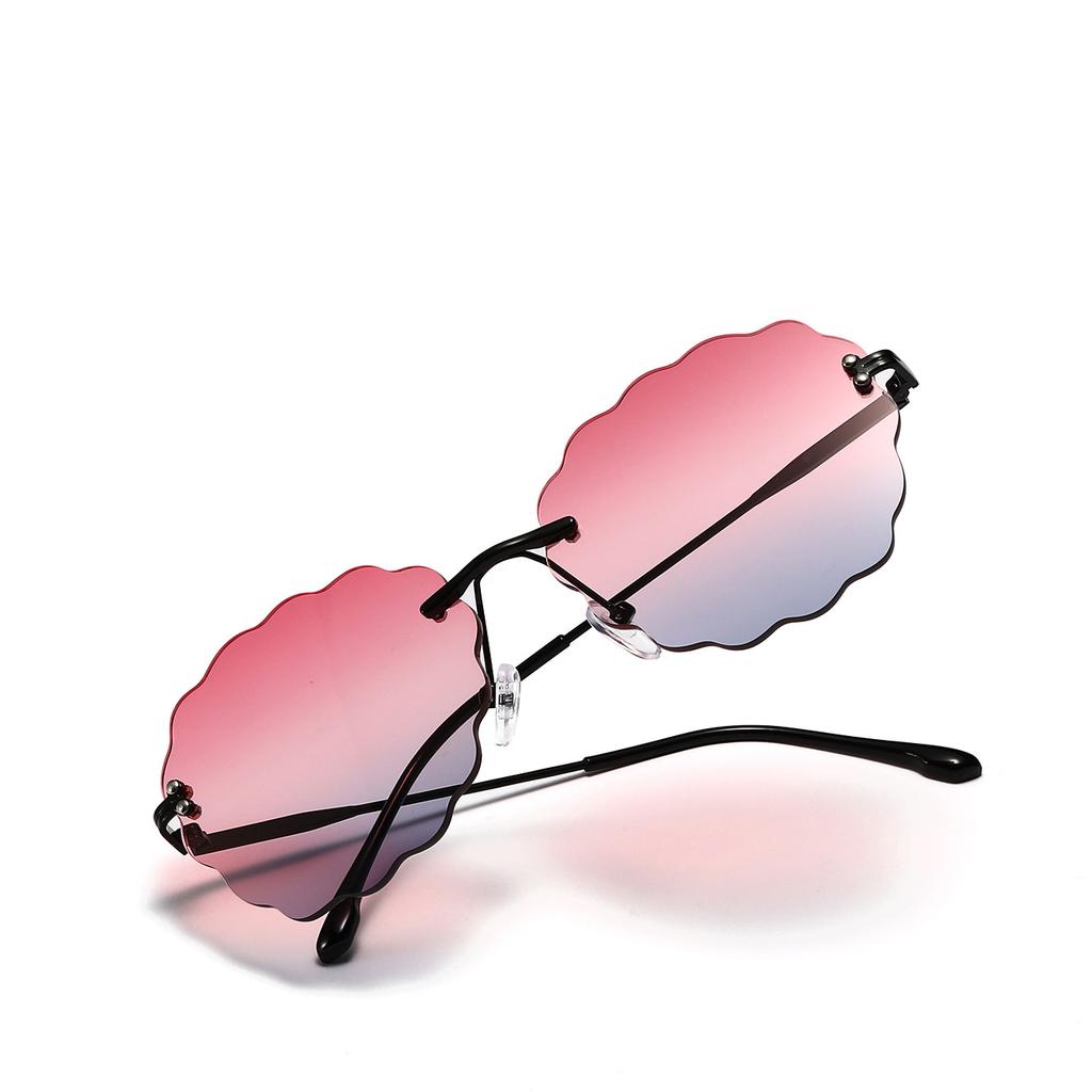 Солнцезащитные очки Cloud Rimless, женские волнистые солнцезащитные очки, мужские очки