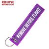 Remove Before Flight 3pcs/set Purple Color Keychain Keyring Piolt Key Holder