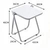 1Pcs Random Color Household Coffee Table Transparent Acrylic Folding Dining Chair Space Saving Portable Home Small Folding Table
