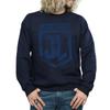 DC Comics Mens Justice League Movie Indigo Logo Sweatshirt