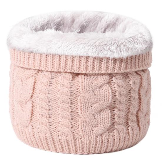 Женский мужской термошарф однотонный с фактурой кручения, утолщенная плюшевая подкладка, теплый шарф для шеи, ветрозащитный шарф для защиты от холода