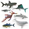 Simulation Marine Animal Beluga Shark Grass Sea Dragon Flag Fish Tuna Tyman Fish Dragon Model Toy Static Ornament