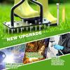 Ручной инструмент-аэратор для газона с 15 железными шипами 2-в-1 инструмент для аэрации почвы для аэратора воздуха для газона, сада и инструмент для очистки