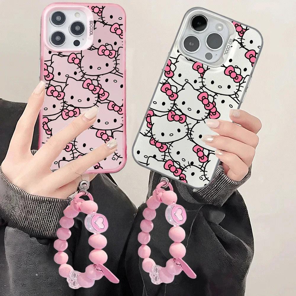 Милый ремешок Hello Kitty Чехол для телефона для Xiaomi Redmi 15 15C 14C 13C 12C A5 12 Note 14 Pro 13 12 Pro Plus 11 11S 4G 5G Корпус
