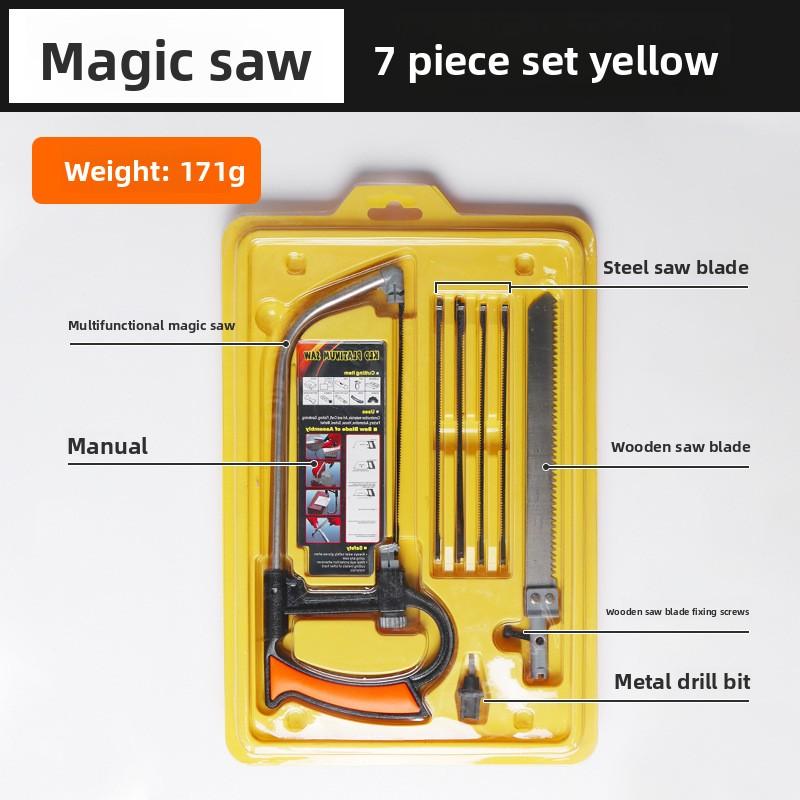 12Pcs Multi-function Handsaw Set and Storage Box Versatile DIY Hand Saw Combo Tool Kit for Wood & Glass Outdoor Mini Hand Saw