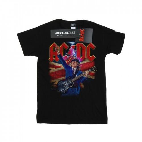 AC/DC Mens Angus Union Flag Lightning T-Shirt