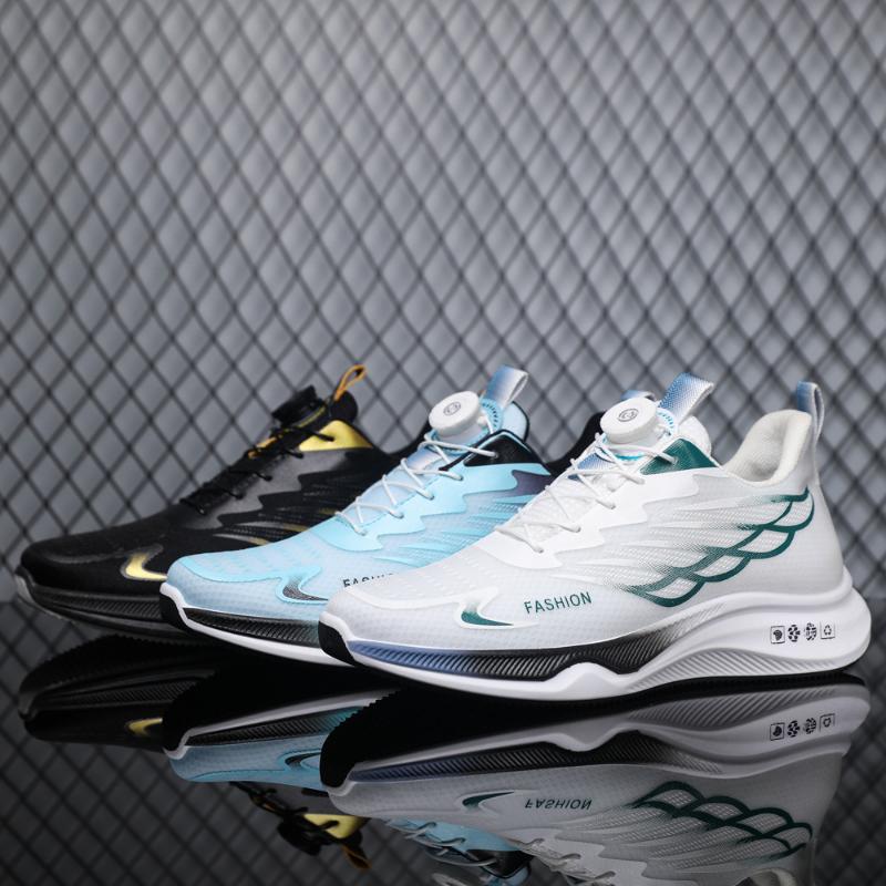 Мужская спортивная обувь с вращающейся пряжкой, осенняя дышащая сетчатая спортивная обувь для отдыха Forrest Gump, универсальная спортивная повседневная обувь