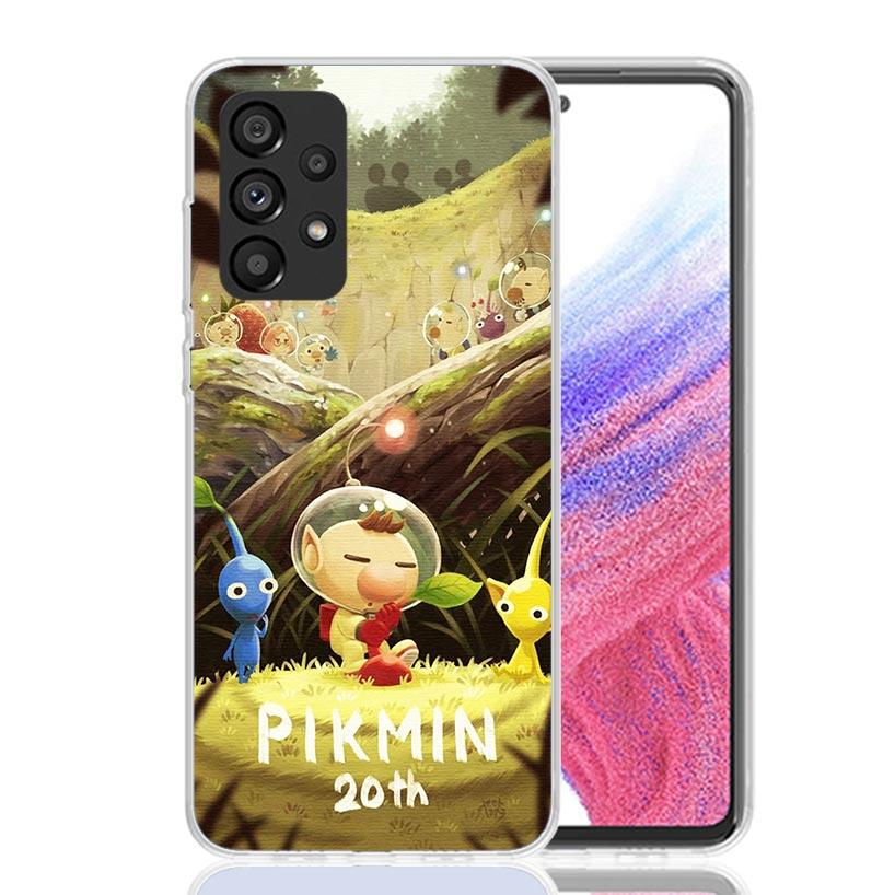 Game P-PikminS 4 Phone Case For Samsung Galaxy A52 A32 A22 A12 A02S A50S A30S A51 A31 AA71 Note 20 Ultra 10 S10 Plus Galaxy A52