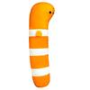 XL Premium Garden Eel Plush Toy, Official Aquarium Merchandise, Approx. 80cm (White-Orange Garden Eel)