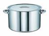 Commercial Half Body Pot 27cm Molybdenum Stainless Steel Made In Japan AHV10027