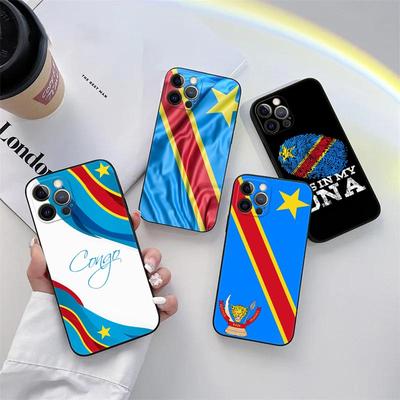 Чехол для телефона Флаг Демократической Республики Конго для iPhone 11 15 Pro Max Чехол Coque 14 Plus 13 Pro 12 11 X XS XR 7 8 SE Мягкий чехол из ТПУ