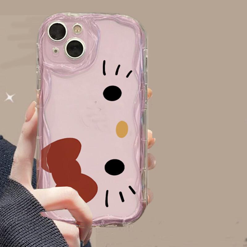 3D Bow Pink Hello Kitty Pendant Cover For Samsung Galaxy S26 Ultra S25 FE S24 S23 S22 S21 Ultra Plus FE A57 A56 5G Phone Case
