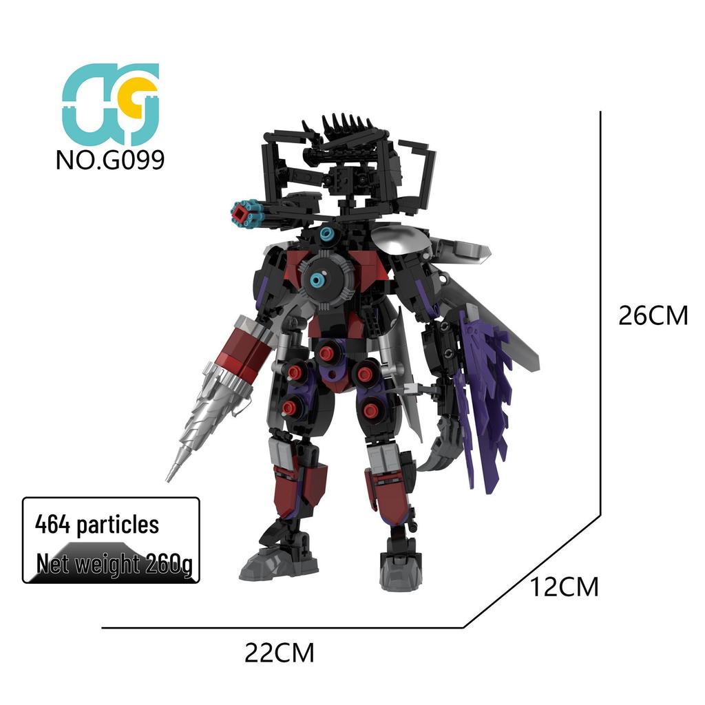 Трансграничный Титан Клокмен против. Туалетмен Телевизор Динамик Конструктор Минифигурки