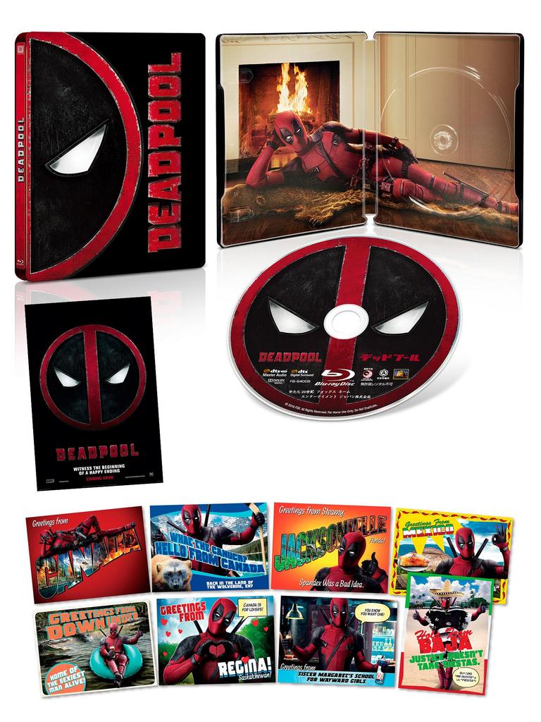 Deadpool Steelbook Edition Art and Greeting Blu-ray (Includes Japan-exclusive Card) [Blu-ray]