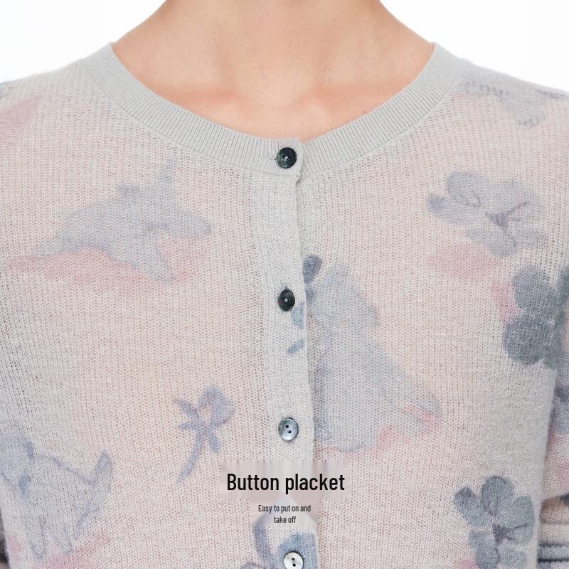 VEROMODA 2025 Autumn Printed Color Block Knit Top