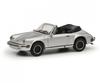 Schuco Scale Porsche 911 Carrera Cabriolet 1989 Silver 1/87 3.2