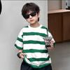 Children's Clothing Boys Short-sleeved Striped T-shirt Children Half-sleeved Summer Boys Summer Tops