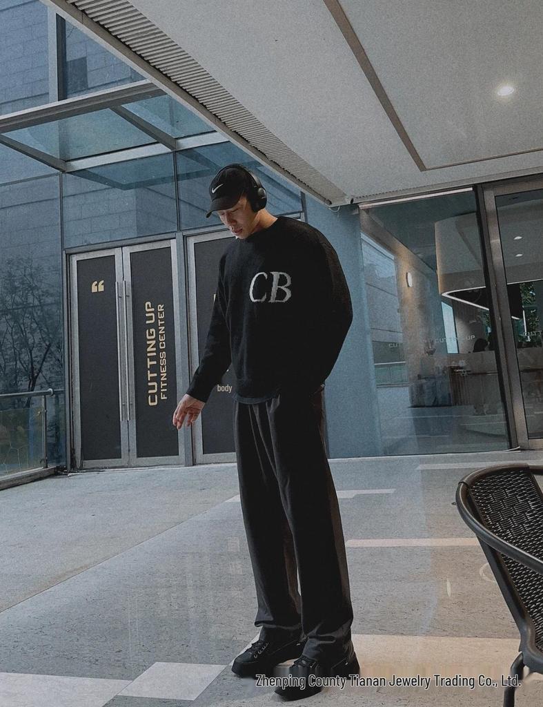 Новый вязаный свитер Cole Buxton в уличном стиле с буквенным слоганом, унисекс