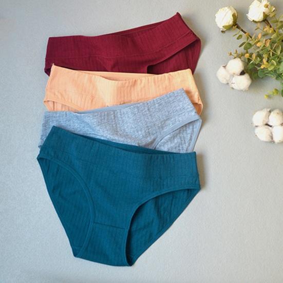 Женские трусы со средней талией, эластичные, мягкие, антисептические, хлопковые, треугольные, трусики больших размеров, однотонные, дышащие, впитывающие влагу, женские трусы, нижнее белье