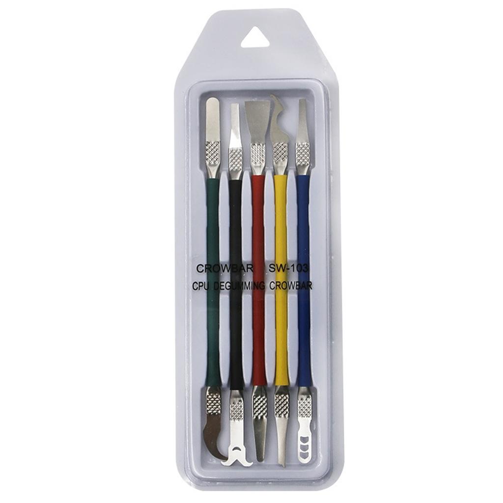 5pcs Ic Chip Extractor Thin Blade Cpu Remover Household Ergonomic Disassemble Phone Tablets Pc Repair Tools