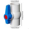 PVC Ball Valve Pipe Fitting with T Handle Water Shut Off for Projects
