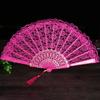 Ручной складной веер Модный нежный легкий танцевальный веер Стильный складной веер с кружевной отделкой Складной веер для улицы