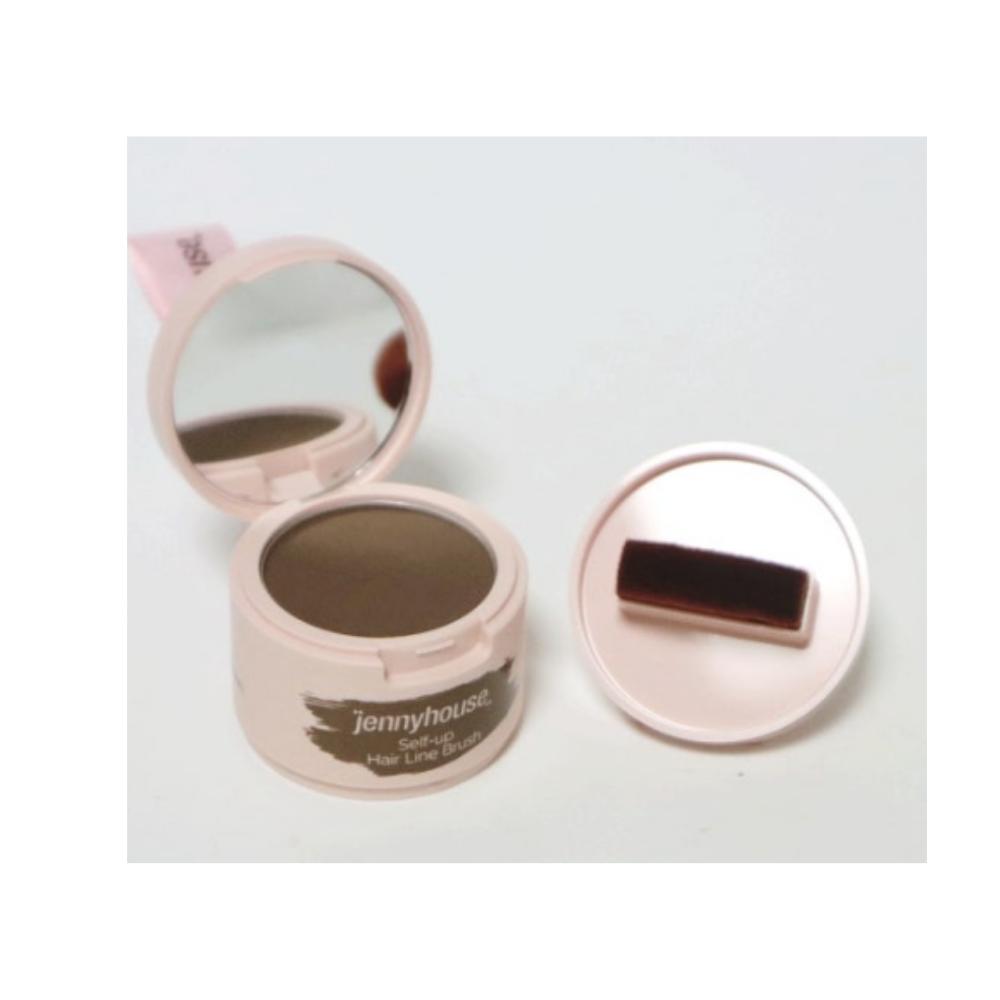 Jennyhouse Hairline Cover Brush Hair Shadow Crown Cover 2 pcs Dark Brown
