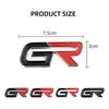 3D Metal Car Sticker Logo Decal For GR Sport Gazoo Racing Yaris 86 Corolla C-HR Tyre Plug Auto Accessories