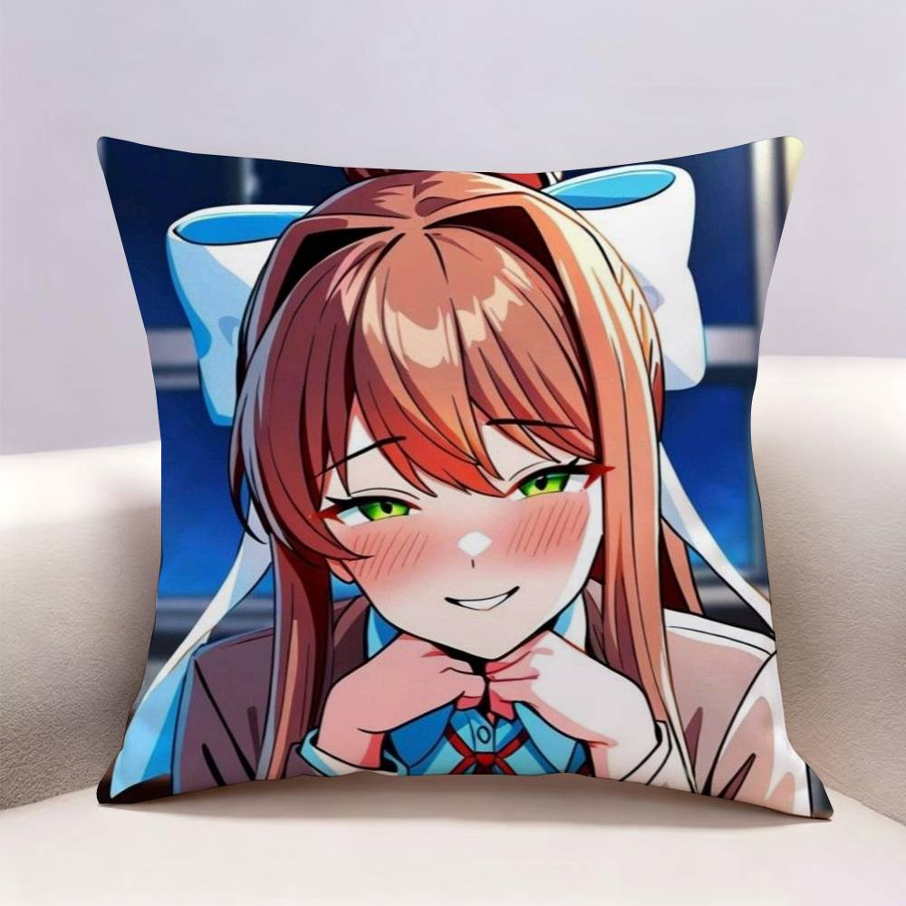 DDLC Моника Двусторонняя печать Наволочка Чехол для подушки Чехол для декоративной подушки Для Автомобиля Дивана
