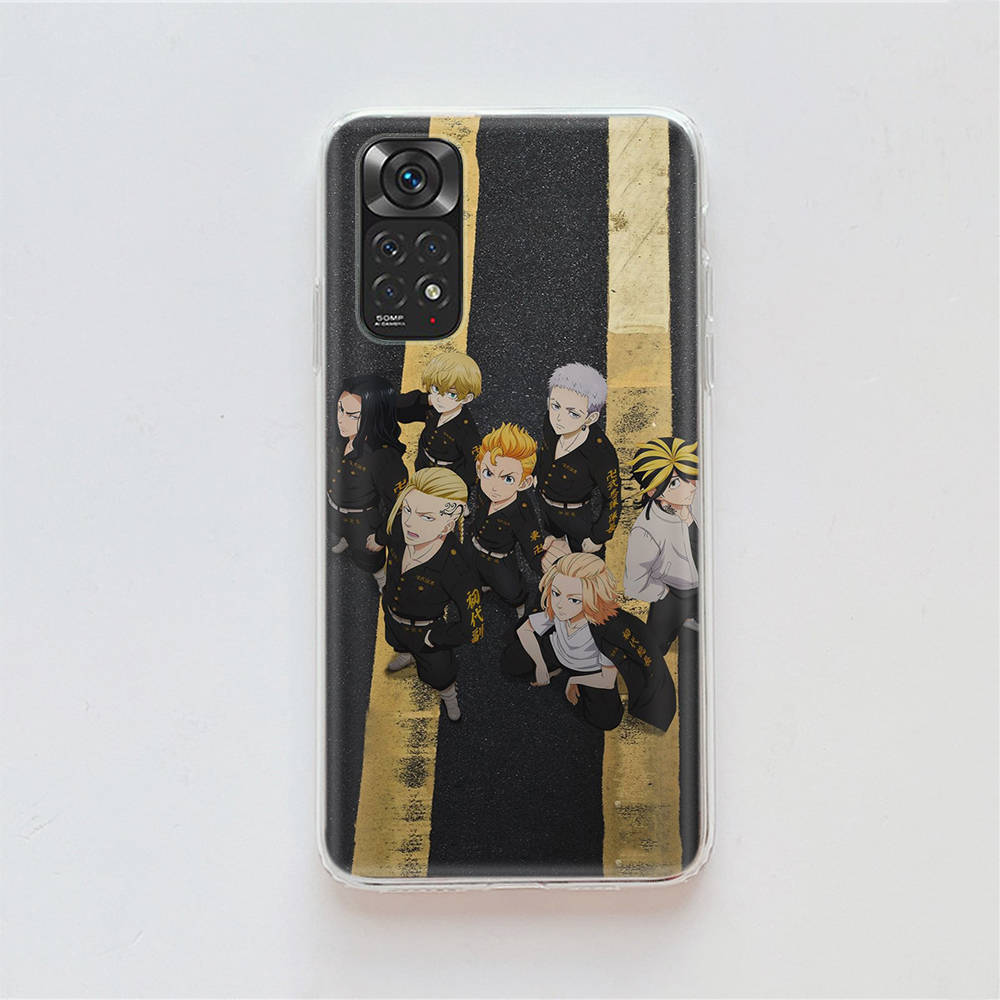 Чехол DT25 Tokyo Revengers для Samsung A04 A14 A23 A34 A54 M23 M33 M52 M53 Realme 10 9 C30S C35 C55 VIVO Y02S Y21 Y33S Y51 X80 Pro Прозрачная крышка