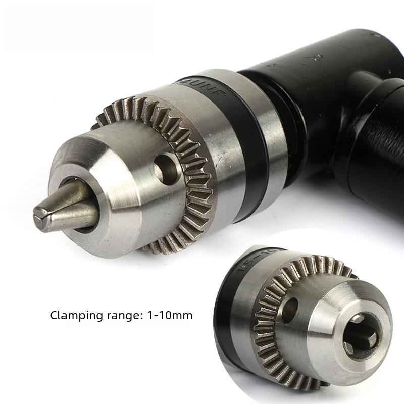 Насадка для сверления под прямым углом с трехкулачковым патроном, 90-градусный пробивной инструмент