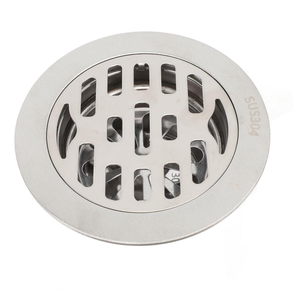 304 Stainless Steel Floor Drain 3.94in Diameter Floor Drain Kit Shower Drain Kit 75mm Pipe