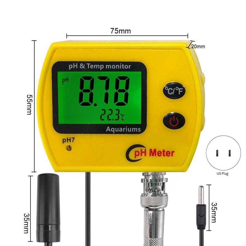 Promotion! PH Meter With Backlight Online PH-991 Aquarium PH Tester Temp Monitor Durable Acidimeter Tool For Tank Swim