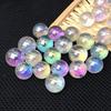 Colorful Electroplated White Rainbow Crystal Ball Perfect For Reiki Healing And Home Decor