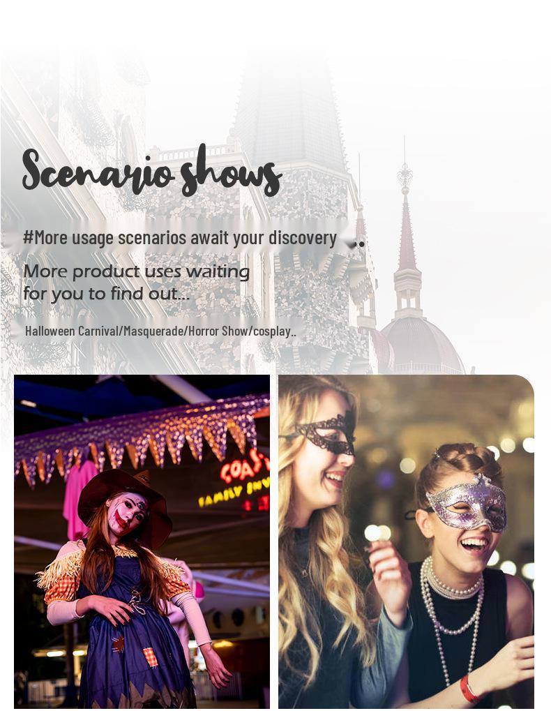 Halloween Hippie Disco Sequin Dress for Women