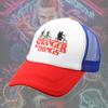 (2# Красный)(2# Красный) Кепка Дастина из Stranger Things Бейсболка Регулируемая Сетчатая Детская Новинка Подарок Унисекс Спортивная Кепка для Хэллоуина Косплея Гольфа На улице