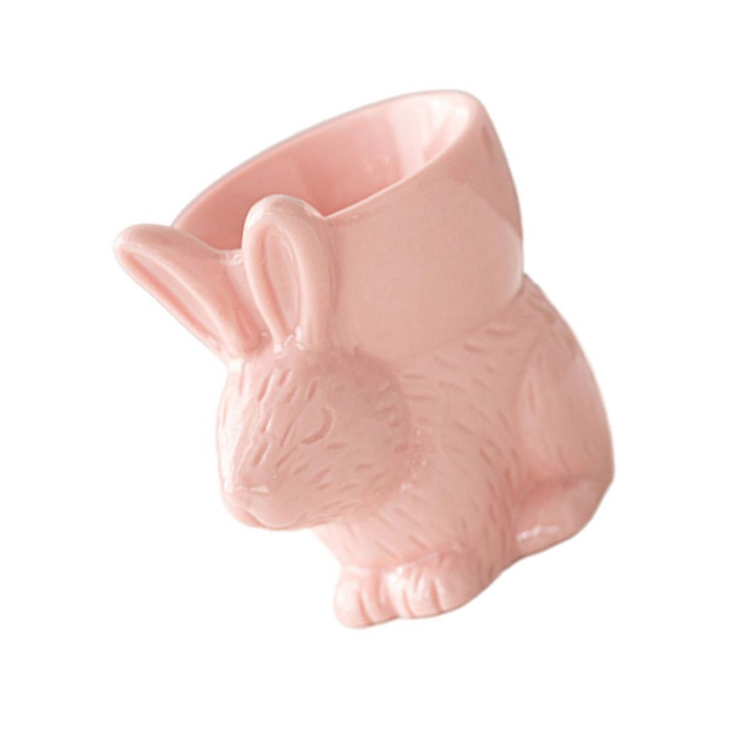 Подставки для яиц в форме кролика, керамические подставки для яиц всмятку, безопасная и забавная кухонная посуда, подходящая для завтрака