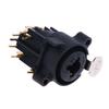 - Combo XLR&6.35mm Jack Connector Panel Mount Chassis Connector For Microphone/MIC/Audio/Video System Zinc Alloy+Pure Copper -