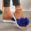 Fashion Slippers Women's 2025 Summer New Slippers Women's Outer Wear Flower Sandals Girl Slippers