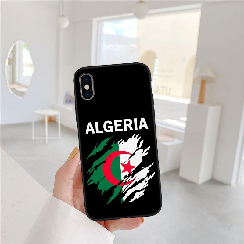 CJ2 Algerian Passport Flag Soft Shell Phone Case for Redmi Note 10 11 12 Pro Max 10S 10C 10T 11A 11S 12S 12C