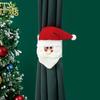 Christmas Cartoon Curtain Clasp Penguin Santa Claus Snowman Elk Holder Xmas Decor For Home Accessories