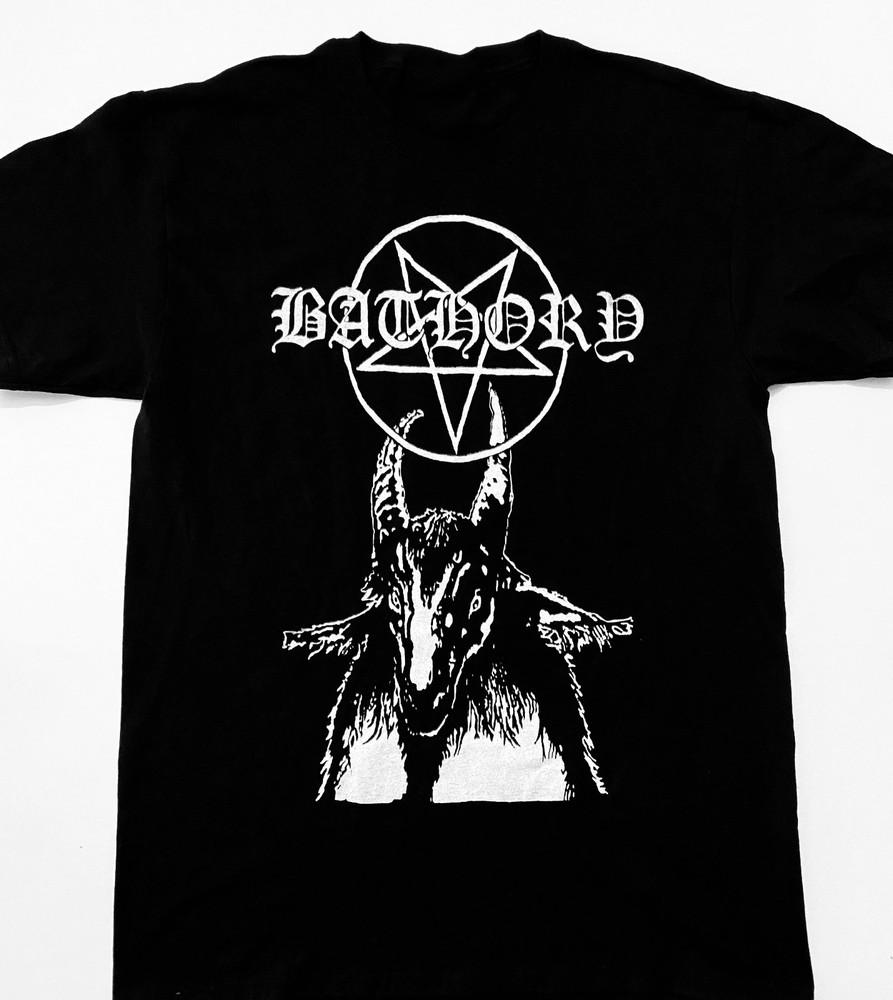 Винтаж BATHORY Группа Подарок для Фанатов Хлопок Черный Унисекс Все Размеры Футболка BL646 Унисекс Футболка