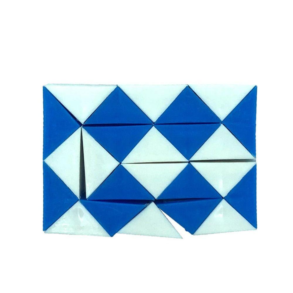 Detachable Magic Snake Cube Transformable Cube Magic Snake Ruler Puzzle Kids/Children/Toddler