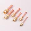 1Pc Air Conditioning Copper Pipe With Forged Brass Sae 1/4 3/8 5/8 1/2 3/4 Threaded Connector Fitting Adapter -20 To 120℃