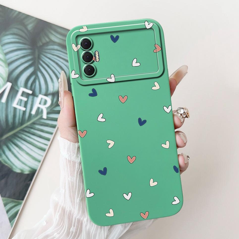Phone Shell For Tecno Spark 8P Woman Fashion Flower Butterfly Coques For Tecno Spark 9T India Back Covers Soft Liquid Silicone