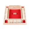 Wooden 4Players Shut The Box Dice Game Tabletop Family Parents Kids Board Games